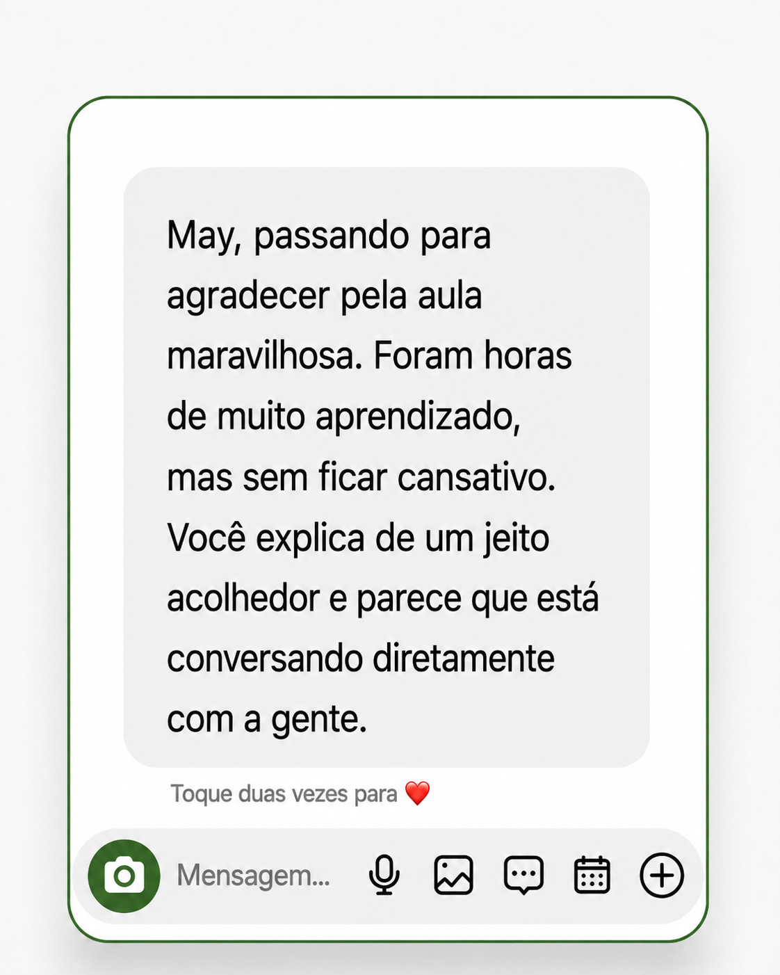 Depoimento 6 recebido pelo WhatsApp