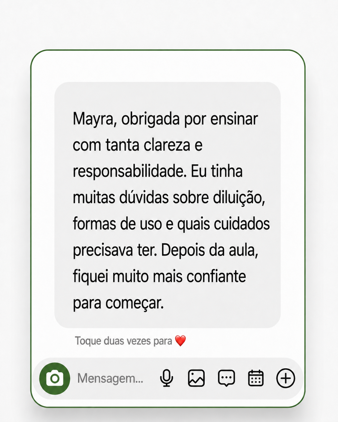 Depoimento 7 recebido pelo WhatsApp