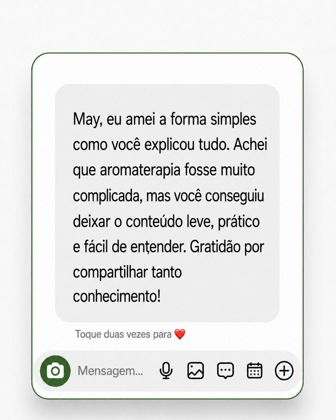 Depoimento 8 recebido pelo WhatsApp